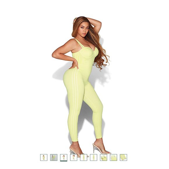 IVY PARK X ADIDAS HI RES YELLOW KNIT CATSUIT - Picture 2 of 9